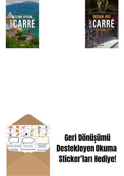 Bizim Oyun + Insan Avı + Okuma Sticker'ları