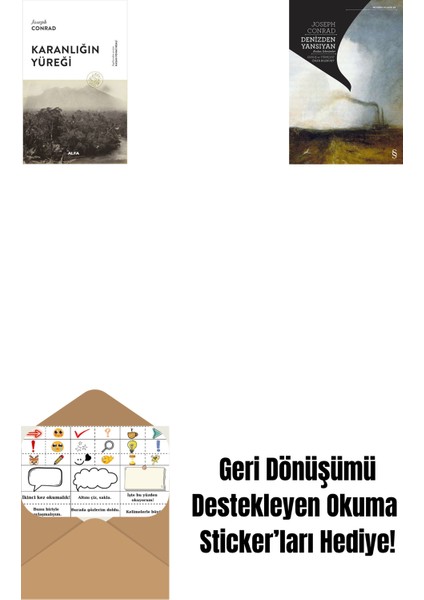 Karanlığın Yüreği (Ciltli) + Denizden Yansıyan + Okuma Sticker'ları