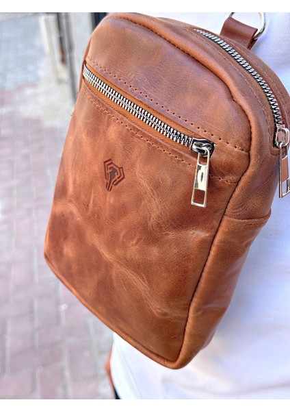 Hakiki Deri Erkek Çapraz Çanta – Fermuarlı, Telefon ve Cüzdan Bölmeli, Günlük Kullanım fiyatları