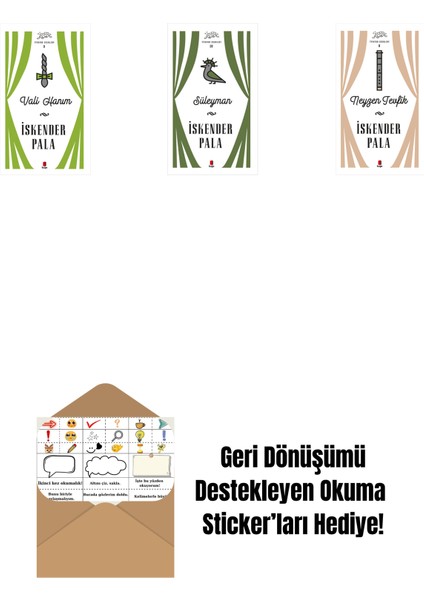 Vali Hanım (Ciltli) + Süleyman (Ciltli) + Neyzen Tevfik (Ciltli) + Okuma Sticker'ları