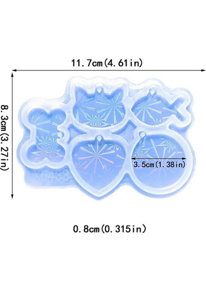 Holografik Evcil Hayvan Silikon Kalıp - KOD:473