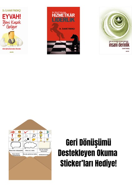 Eyvah! Yeni Kuşak Geliyor + Hizmetkar Liderlik (Cep Boy) + Insani Derinlik + Okuma Sticker'ları