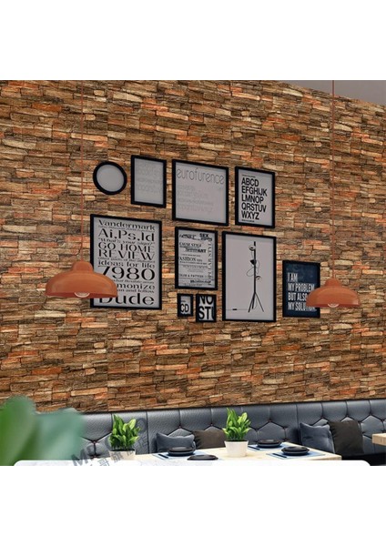 70X38 cm Kendinden Yapışkanlı 3D Boyut Duvar Kaplama Kağıdı Paneli modelleri