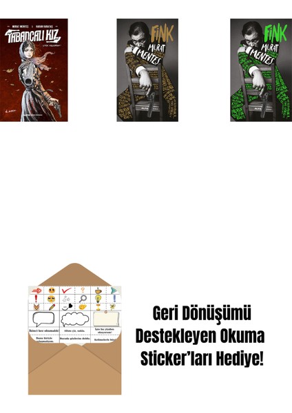 Tabancalı Kız + Fink (Ciltli) + Fink + Okuma Sticker'ları