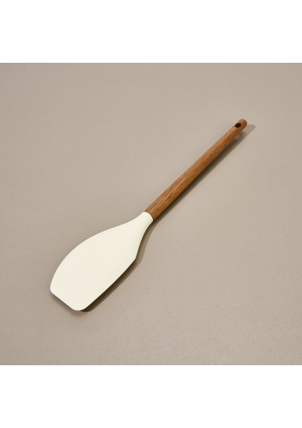 Akasya Saplı Silikon Servis Spatulası - Kahverengi / Krem modelleri