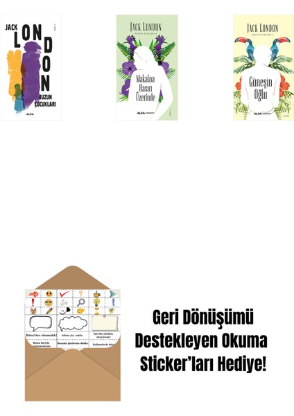 Buzun Çocukları + Makaloa Hasırı Üzerinde + Güneşin Oğlu + Okuma Sticker'ları