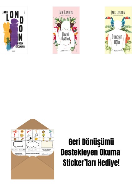 Buzun Çocukları + Hawaii Öyküleri + Güneşin Oğlu + Okuma Sticker'ları