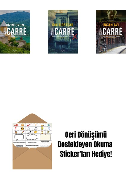 Bizim Oyun + Sıkı Dostlar + Insan Avı + Okuma Sticker'ları