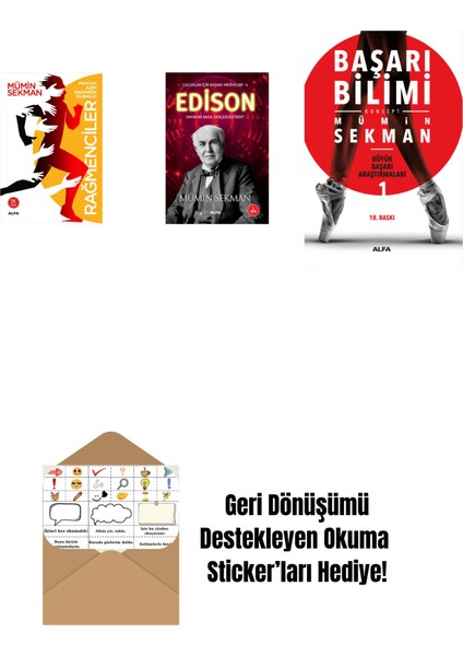 Rağmenciler - Akacak Azim Damarda Durmaz! + Edison + Başarı Bilimi + Okuma Sticker'ları