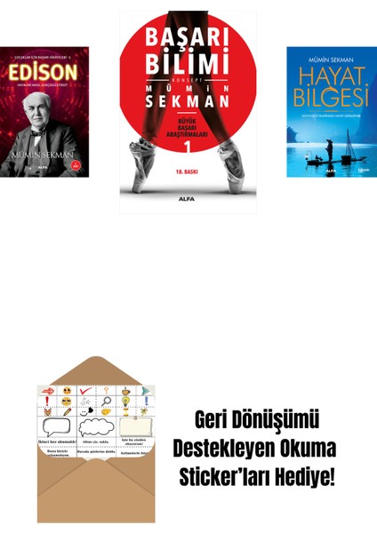 Edison + Başarı Bilimi + Hayat Bilgesi 2 + Okuma Sticker'ları