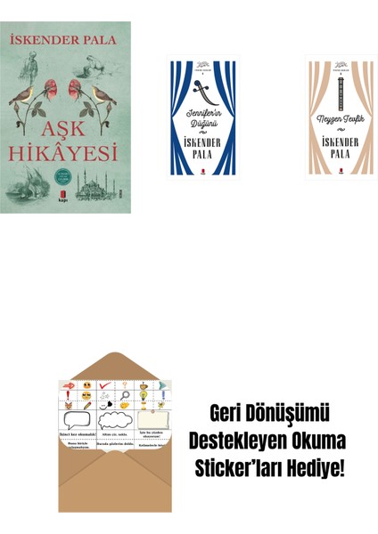 Aşk Hikâyesi + Jennifer’ın Düğünü (Ciltli) + Neyzen Tevfik (Ciltli) + Okuma Sticker'ları