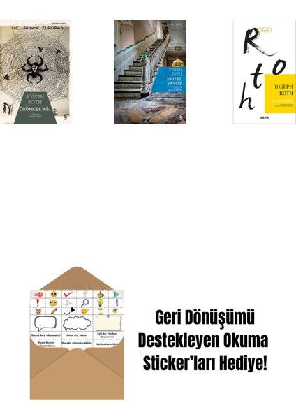 Örümcek Ağı + Hotel Savoy + Savoy Oteli + Okuma Sticker'ları
