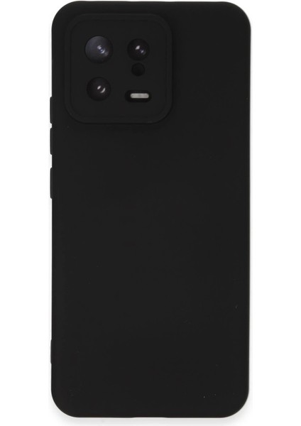 Newface Xiaomi Mi 13 Kılıf Nano Içi Kadife Silikon - Siyah