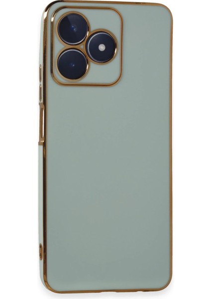 Newface Realme C53 Kılıf Volet Silikon - Açık Yeşil