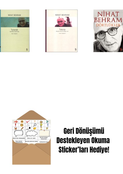Tutanak + Tekzip + Dörtlükler + Okuma Sticker'ları