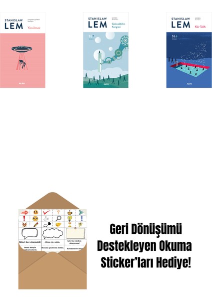 Yenilmez + Gelecekbilim Kongresi (Sl7) + Kör Talih (Sl6) + Okuma Sticker'ları