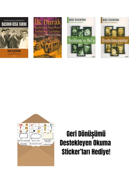 Nebil Özgentürk 4 Kitap Set + Okuma Sticker'ları