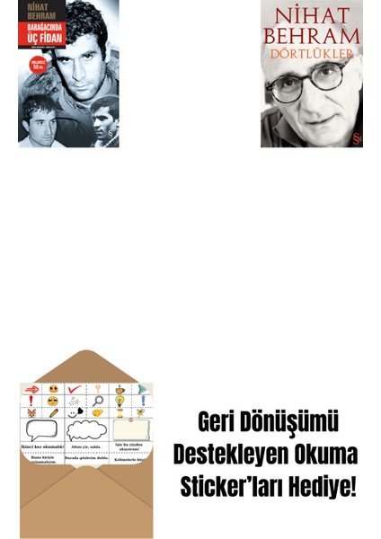 Darağacında Üç Fidan (Ciltli) + Dörtlükler + Okuma Sticker'ları