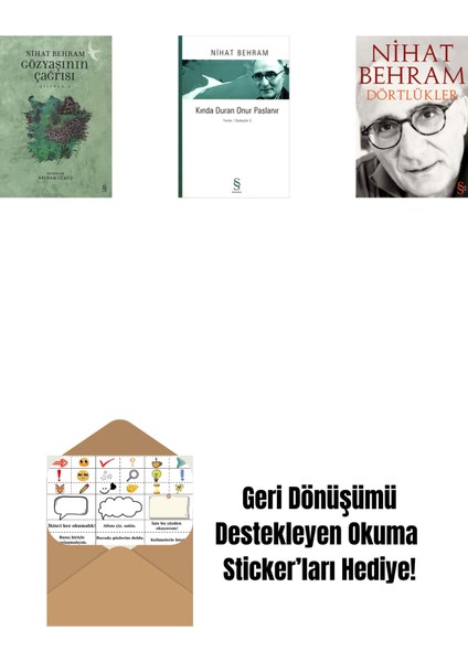 Gözyaşının Çağrısı + Kında Duran Onur Paslanır + Dörtlükler + Okuma Sticker'ları