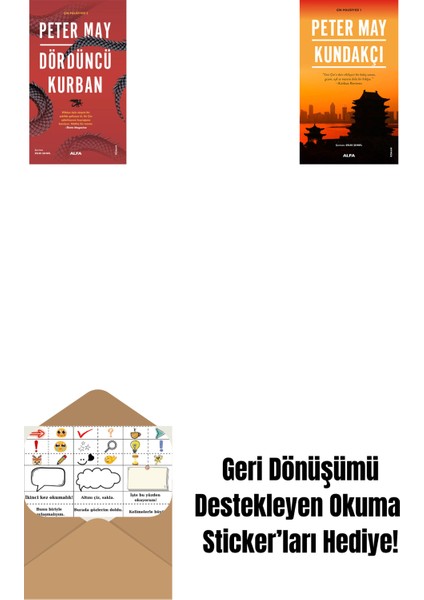 Dördüncü Kurban + Kundakçı + Okuma Sticker'ları