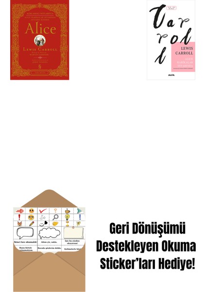 Alice (Ciltli) + Alice Harikalar Diyarında + Okuma Sticker'ları