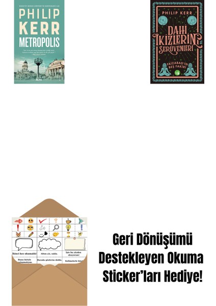 Metropolis + Dahi Ikizlerin Serüvenleri - Faizabad'ın Beş Fakiri + Okuma Sticker'ları