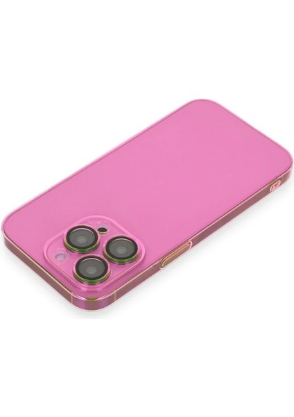 Newface iPhone 14 Pro Max Kılıf Armada Lensli Kapak - Pembe
