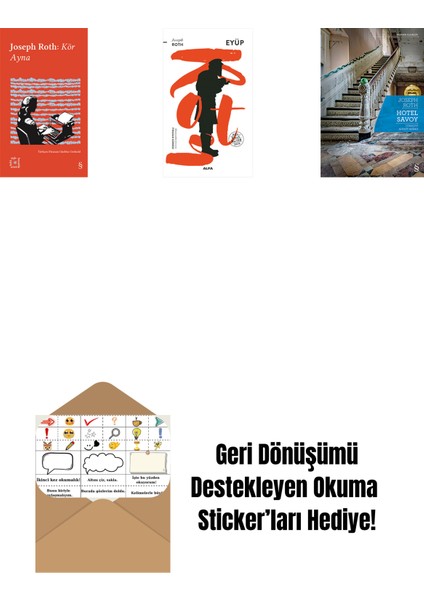 Everest Açıkhava 33 - Kör Ayna + Eyüp + Hotel Savoy + Okuma Sticker'ları