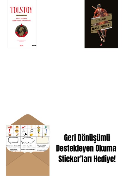 Tolstoy Bütün Eserleri 15 + Hacı Murat + Okuma Sticker'ları