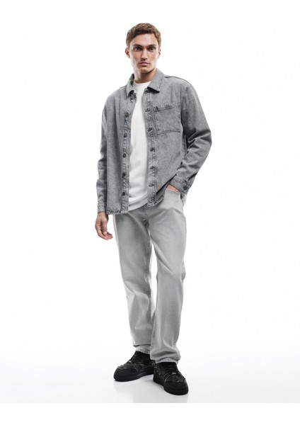 Pamuklu Normal Bel Vintage Straight Fit Jean Pantolon