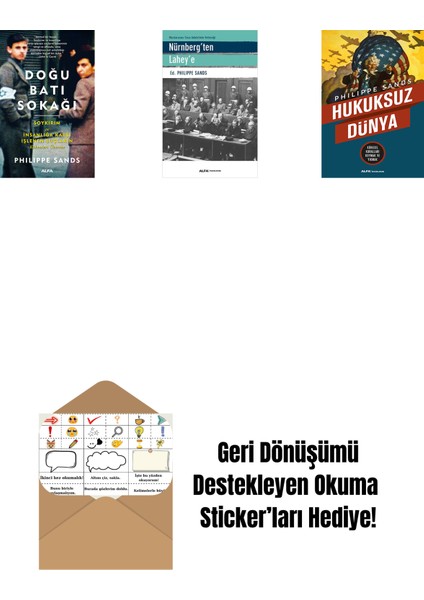 Doğu Batı Sokağı + Nürnberg'ten Lahey'e + Hukuksuz Dünya + Okuma Sticker'ları