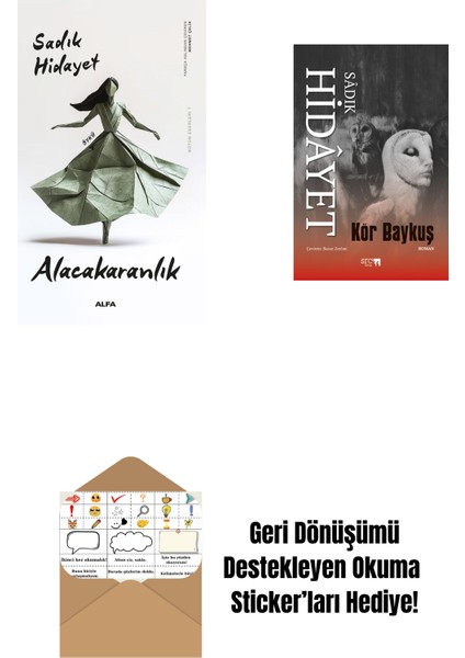Alacakaranlık + Kör Baykuş + Okuma Sticker'ları