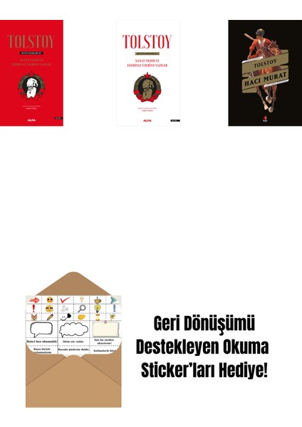Tolstoy Bütün Eserleri 15 (Ciltli) + Tolstoy Bütün Eserleri 15 + Hacı Murat + Okuma Sticker'ları