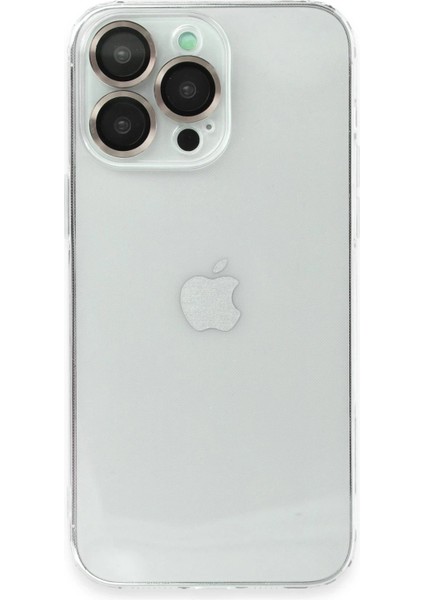 Newface iPhone 13 Pro Kılıf Luko Lens Silikon - Gold
