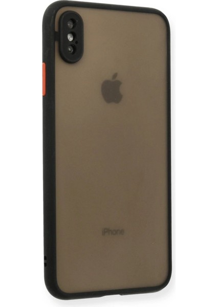 Newface iPhone x Kılıf Montreal Silikon Kapak - Siyah