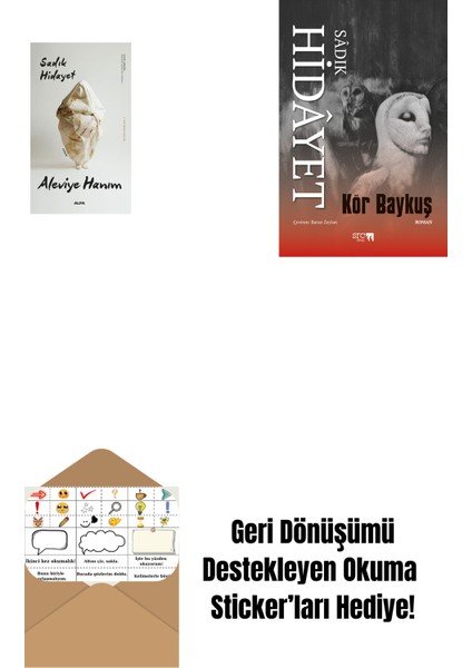 Aleviye Hanım + Kör Baykuş + Okuma Sticker'ları