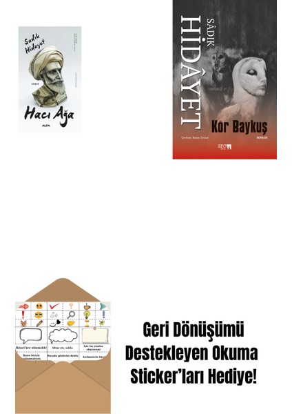 Hacı Ağa + Kör Baykuş + Okuma Sticker'ları