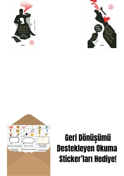 Sherlock Holmes'un Son Görevi + Sherlock Holmes'un Dönüşü + Okuma Sticker'ları