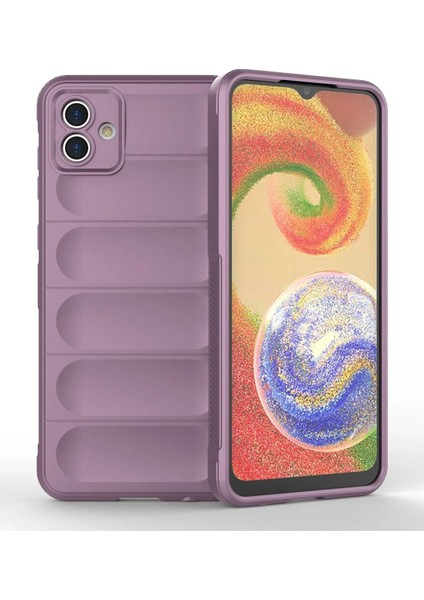 Newface Samsung Galaxy A04 Kılıf Optimum Silikon - Mor