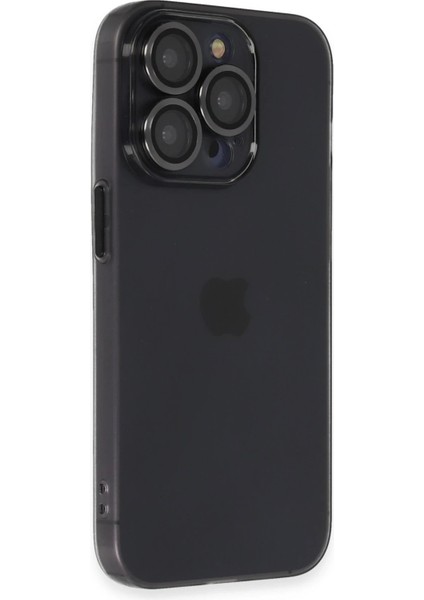 Newface iPhone 13 Pro Kılıf Luko Lens Silikon - Siyah