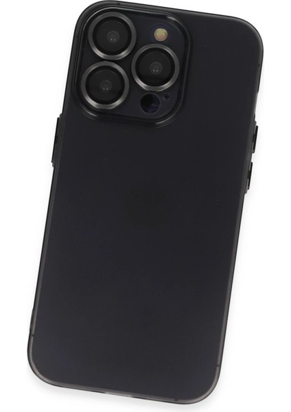 Newface iPhone 13 Pro Kılıf Luko Lens Silikon - Siyah