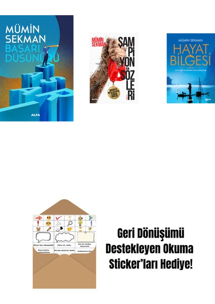 Başarı Düşünürü + Şampiyon Sözleri + Hayat Bilgesi 2 + Okuma Sticker'ları