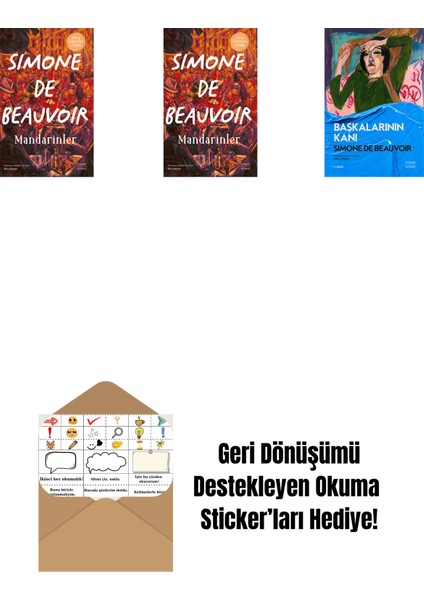 Mandarinler (Ciltli) + Mandarinler + Başkalarının Kanı + Okuma Sticker'ları