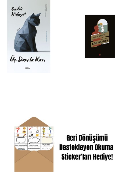 Üç Damla Kan + Kör Baykuş + Okuma Sticker'ları