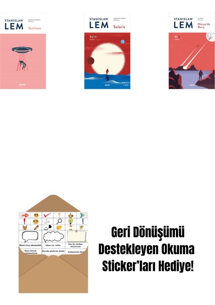 Yenilmez + Solaris (SL10) + Dünya’da Barış (Sl8) + Okuma Sticker'ları