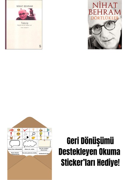 Tekzip + Dörtlükler + Okuma Sticker'ları