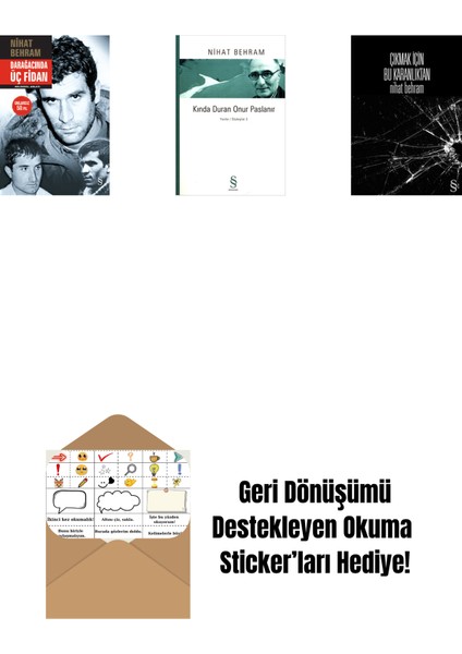 Darağacında Üç Fidan (Ciltli) + Kında Duran Onur Paslanır + Çıkmak Için Bu Karanlıktan + Okuma Sticker'ları