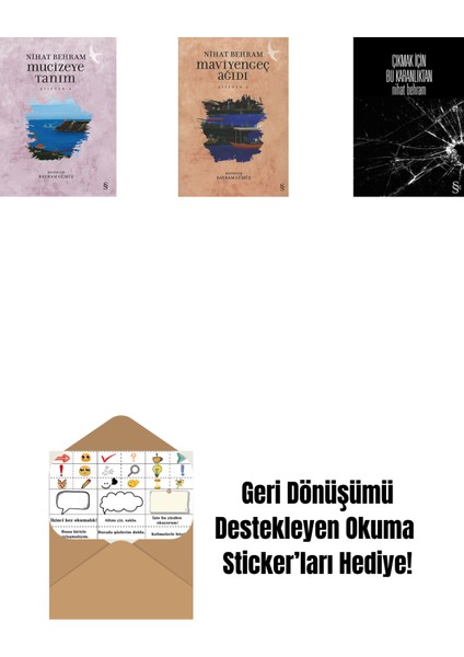 Mucizeye Tanım + Maviyengeç Ağıdı + Çıkmak Için Bu Karanlıktan + Okuma Sticker'ları