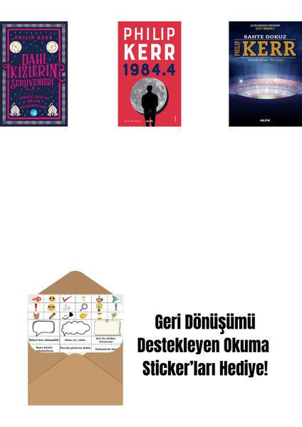 Dahi Ikizlerin Serüvenleri - Cengiz Han’ın Mezar Soyguncuları + 1984.4 + Sahte Dokuz + Okuma Sticker'ları