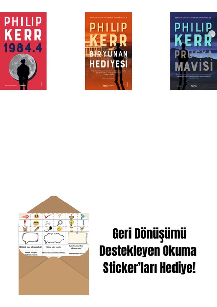 1984.4 + Bir Yunan Hediyesi + Prusya Mavisi + Okuma Sticker'ları